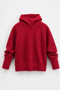 Kaschmir Kinder Hoodie Rot