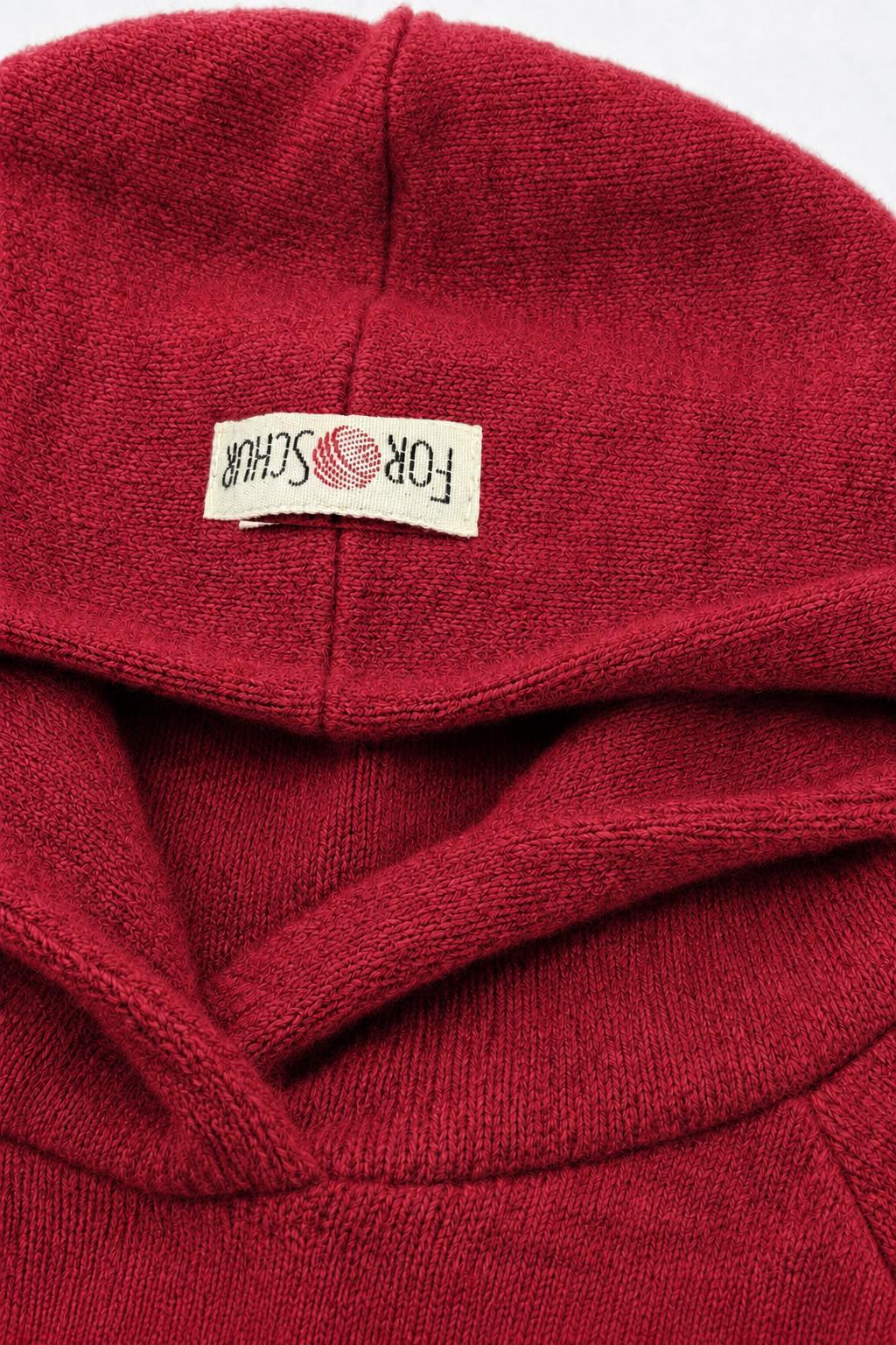 Kaschmir Kinder Hoodie Rot