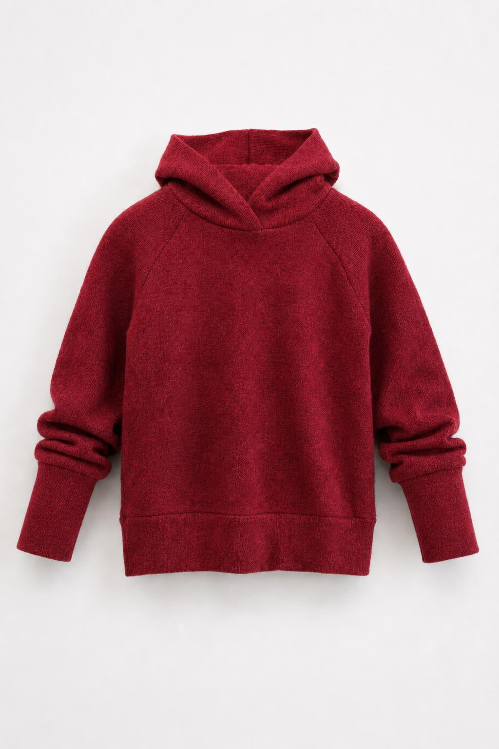 Kaschmir Kinder Hoodie Rot