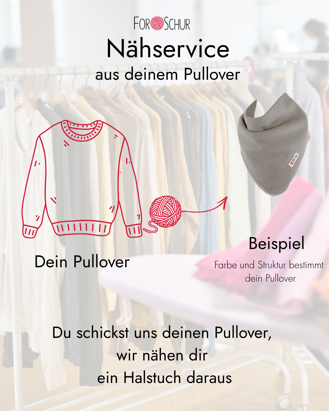 Nähservice: Halstuch