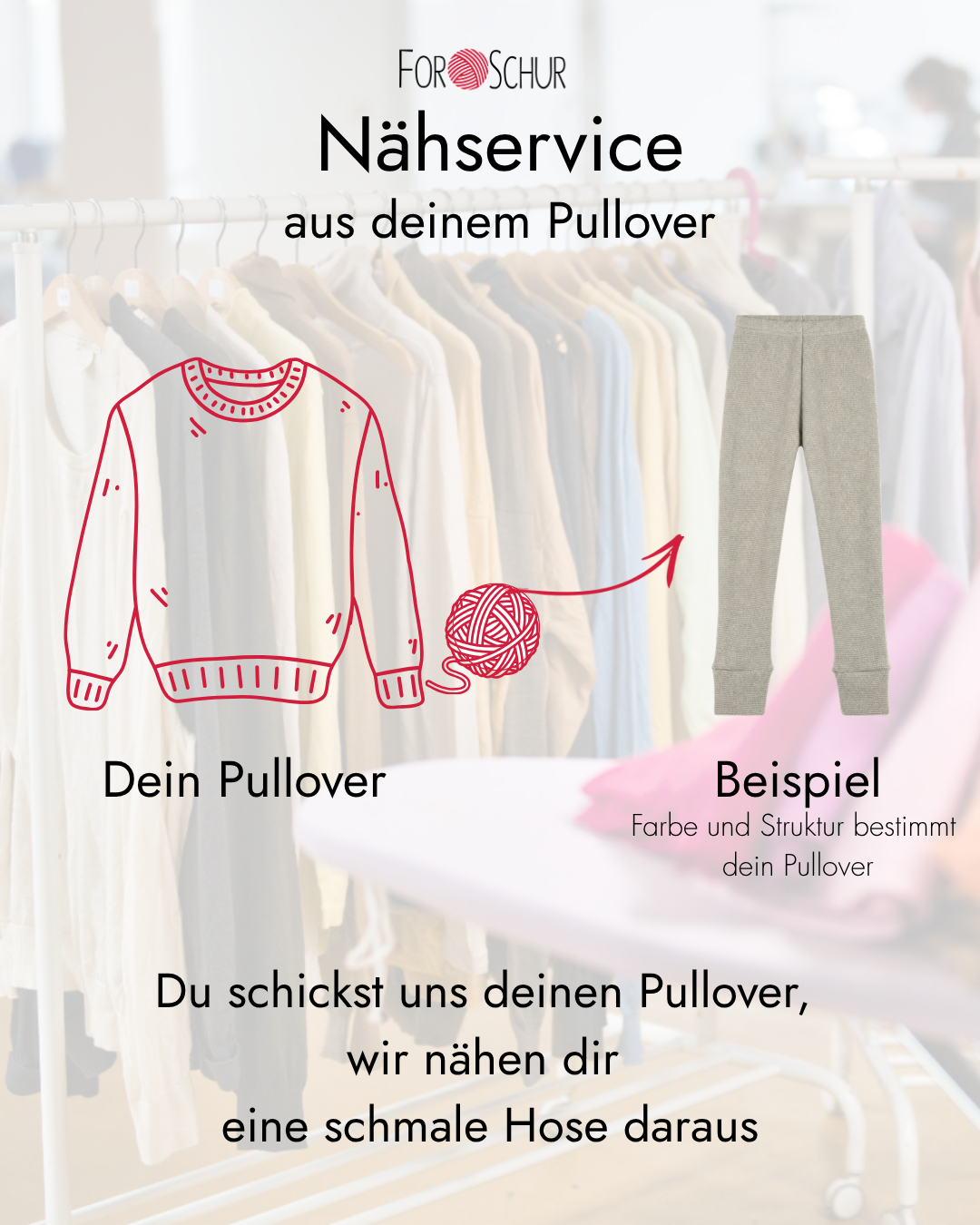 Nähservice: Schmale Hose