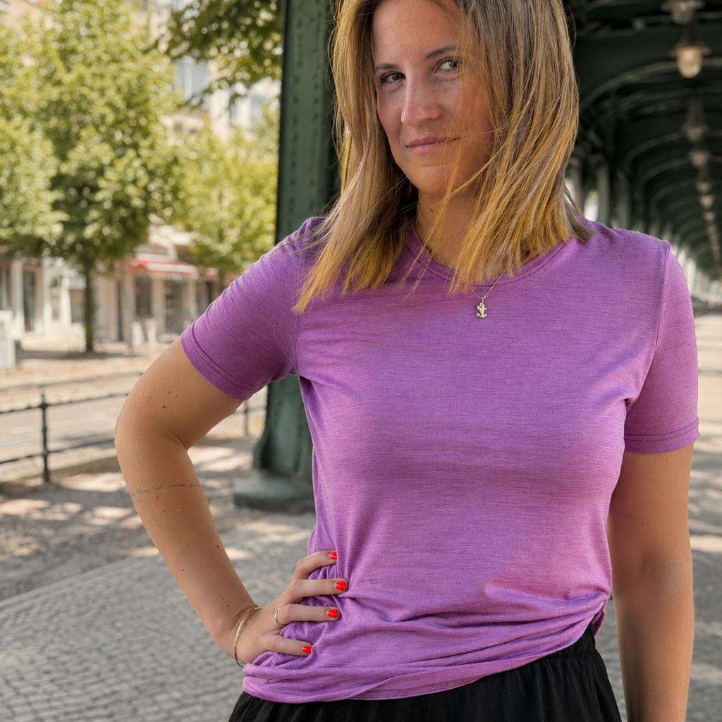 Damen Basic T-Shirt - Merino & Lyocell