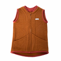 Wollfleece Weste Orange 134/140