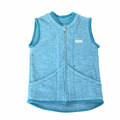 Wollfleece Weste Blau Gr. 122/128