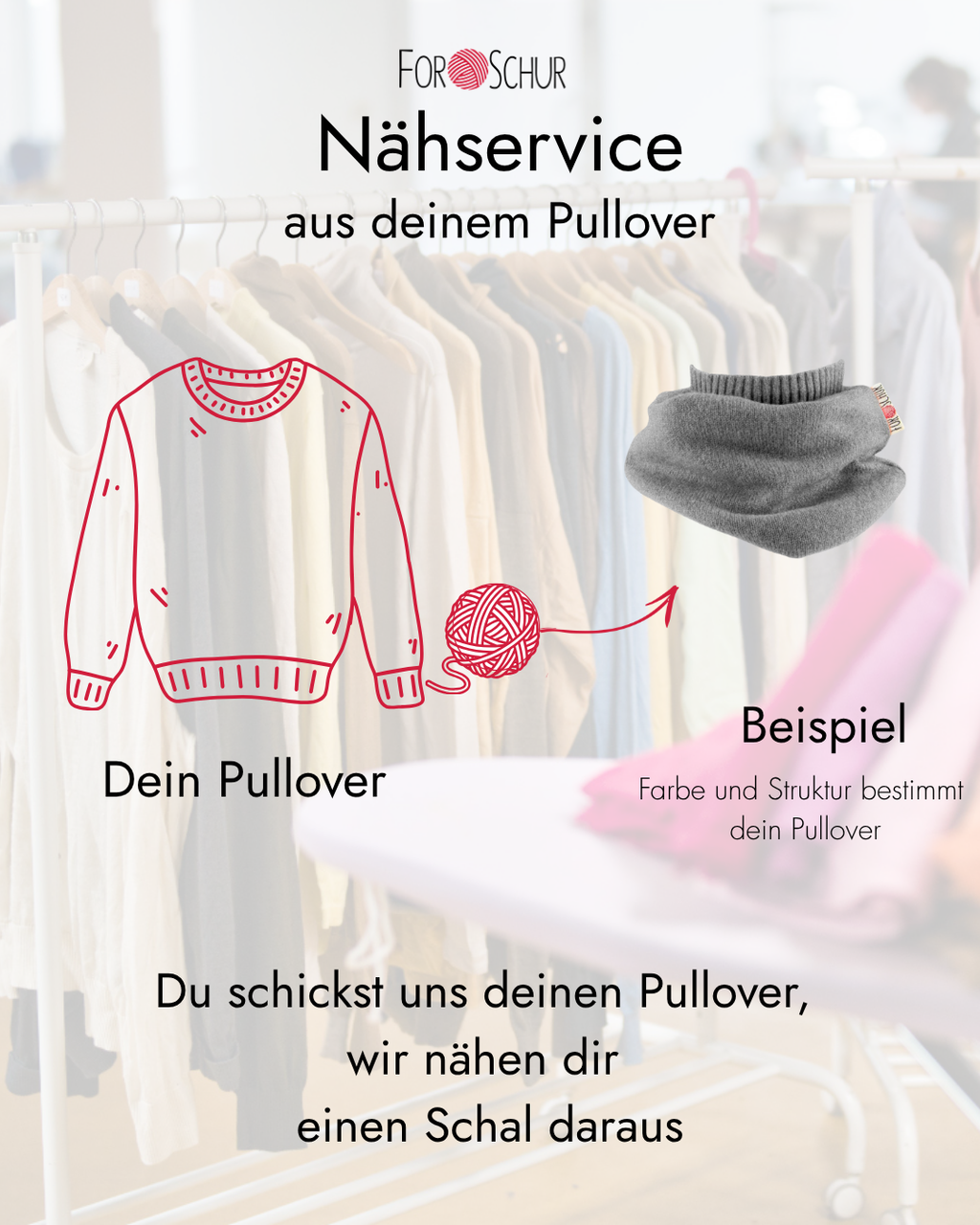 Nähservice: Schal