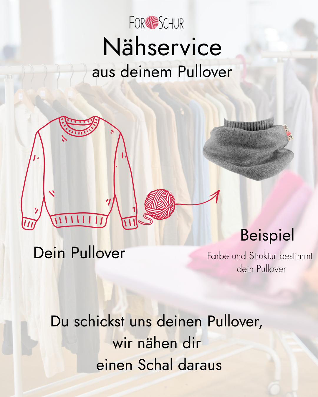 Nähservice: Schal