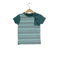 Sonderedition: Upcycling Merino T-Shirt mit der Falte Blau - ForSchur