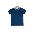 Sonderedition: Upcycling Merino T-Shirt mit der Falte Blau - ForSchur