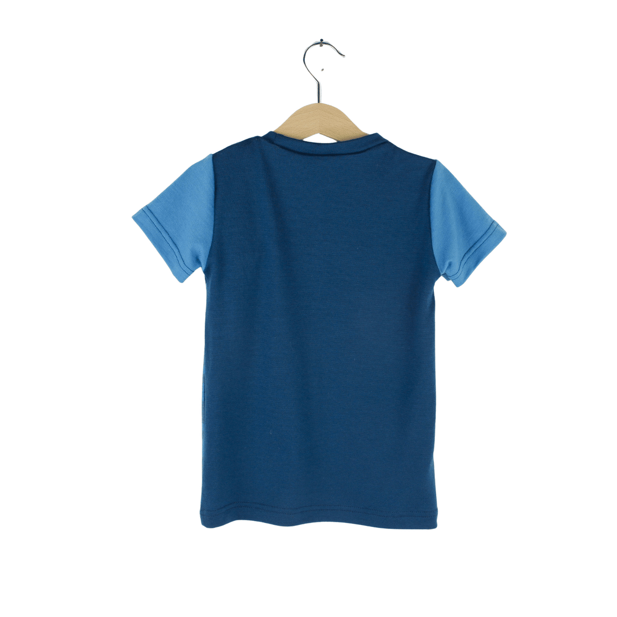 Sonderedition: Upcycling Merino T-Shirt mit der Falte Blau - ForSchur