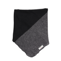 Upcycling Kaschmirhalstuch Grau Schwarz - ForSchur