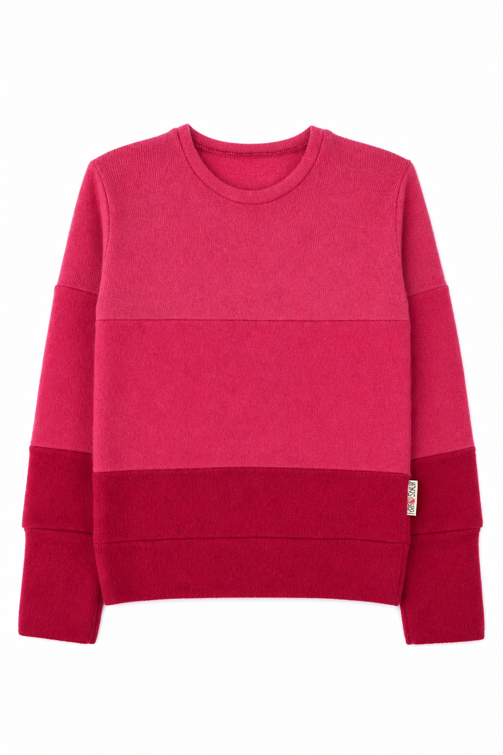 Kaschmir Kinder Ombré Pullover in bunten Farben, Größe 98/104, genäht in Berlin