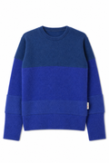 Kaschmir Kinder Ombré Pullover in bunten Farben, Größe 110/116, genäht in Berlin
