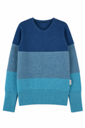 Kaschmir Kinder Ombré Pullover in bunten Farben, Größe 134/140, genäht in Berlin