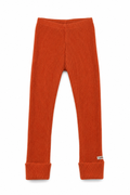 Kaschmir Kinder Schmale Hose in Orange, Größe 110/116, genäht in Berlin