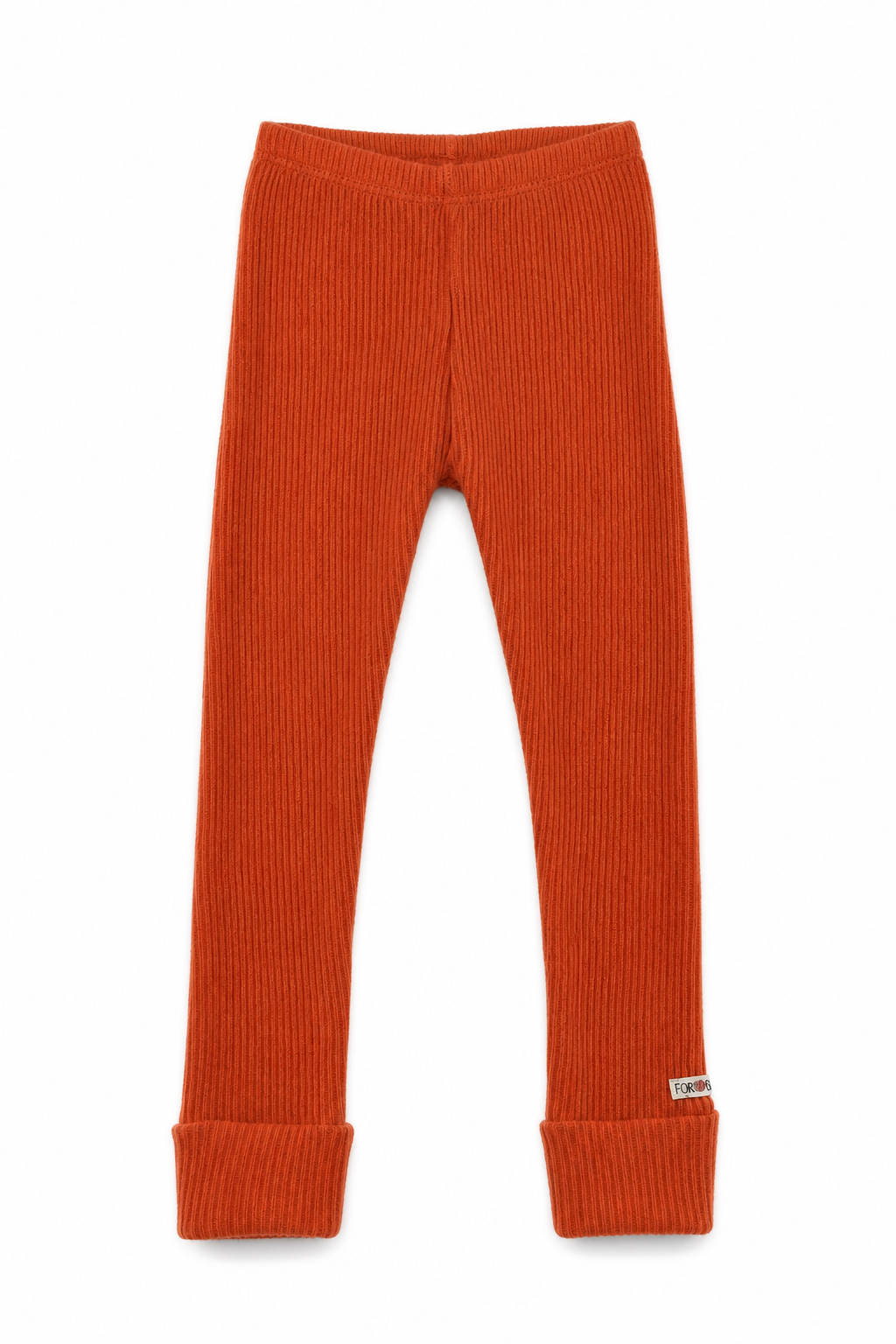 Kaschmir Kinder Schmale Hose in Orange, Größe 110/116, genäht in Berlin