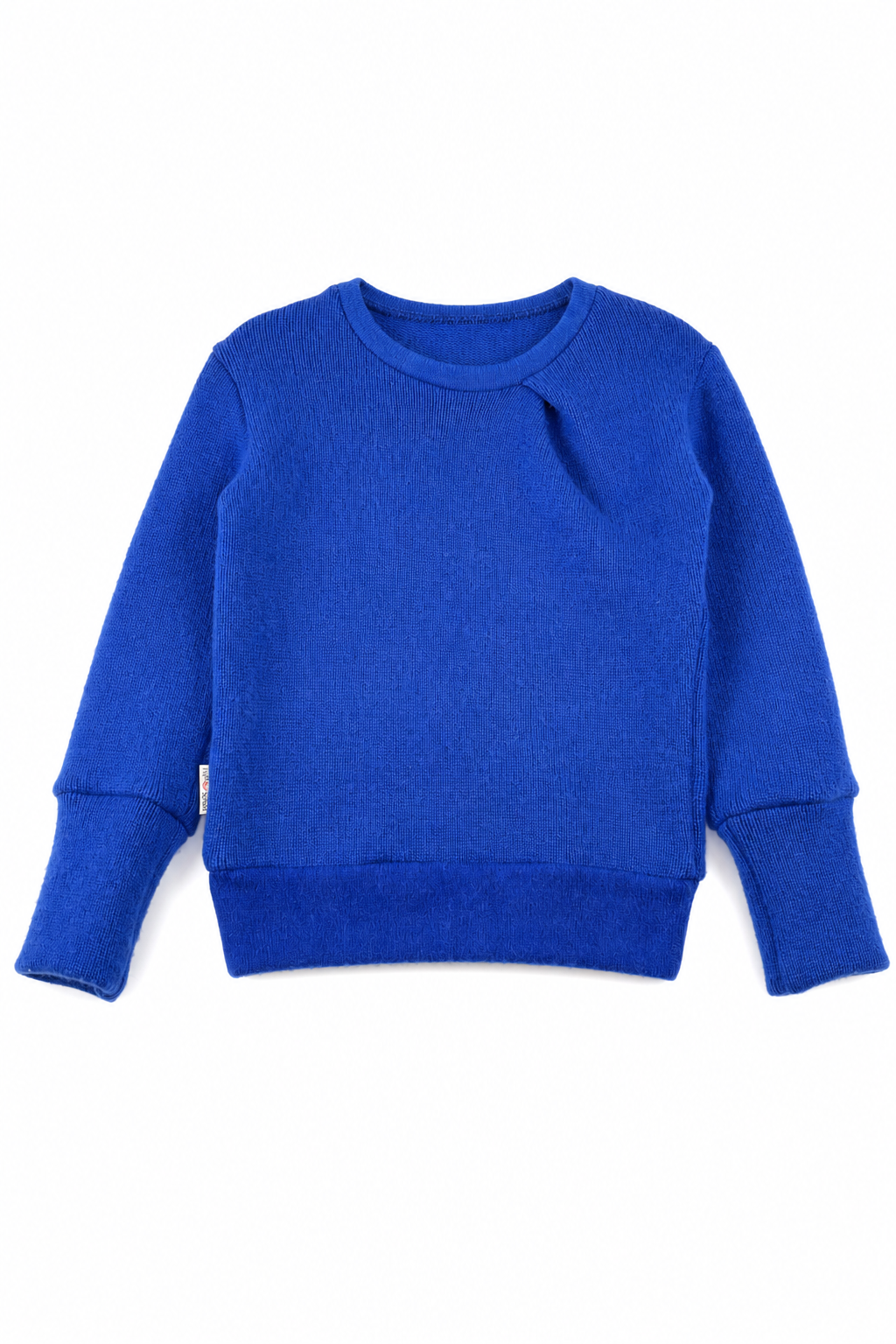 Kaschmir Kinder Pullover in Blau, Größe 98/104, genäht in Berlin