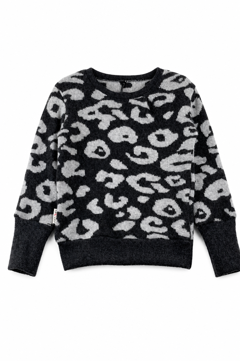 Kaschmir Kinder Pullover in Grau, Größe 98/104, genäht in Berlin