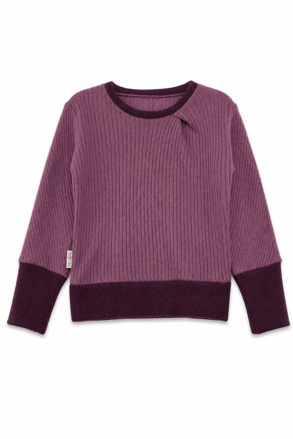 Kaschmir Kinder Pullover in Lila, Größe 98/104, genäht in Berlin