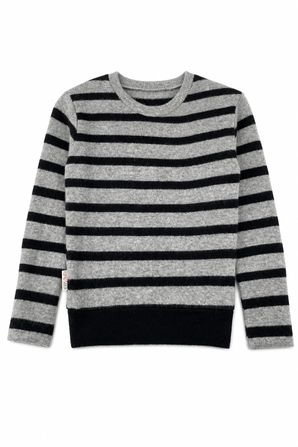 Kaschmir Kinder Pullover in Grau, Größe 98/104, genäht in Berlin