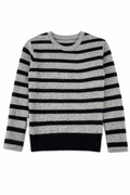 Kaschmir Kinder Pullover in Grau, Größe 98/104, genäht in Berlin