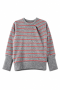 Kaschmir Kinder Pullover in Grau, Größe 98/104, genäht in Berlin