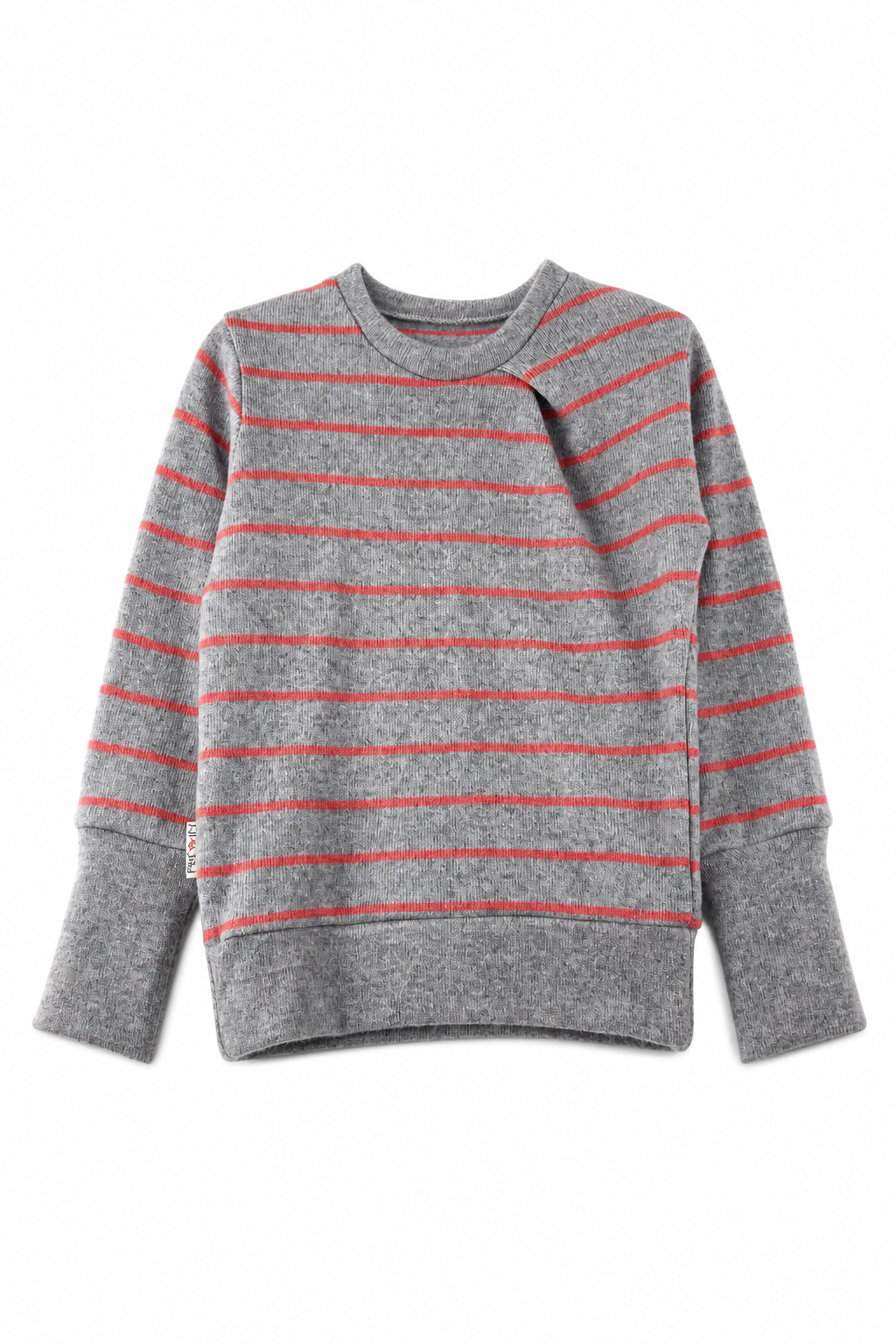 Kaschmir Kinder Pullover in Grau, Größe 98/104, genäht in Berlin