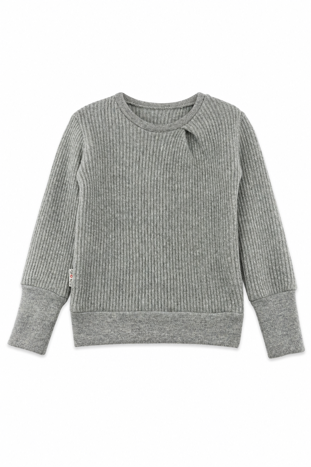 Kaschmir Kinder Pullover in Grau, Größe 98/104, genäht in Berlin