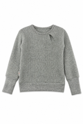Kaschmir Kinder Pullover in Grau, Größe 98/104, genäht in Berlin