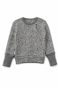 Kaschmir Kinder Pullover in Grau, Größe 98/104, genäht in Berlin