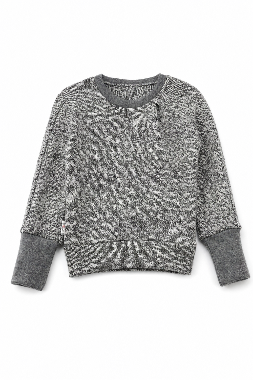 Kaschmir Kinder Pullover in Grau, Größe 98/104, genäht in Berlin