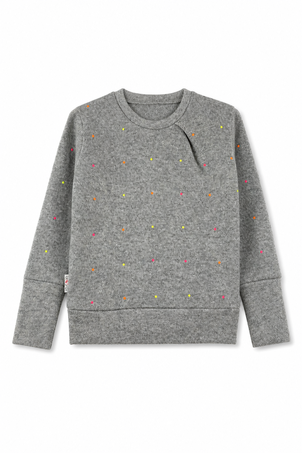 Kaschmir Kinder Pullover in Grau, Größe 98/104, genäht in Berlin