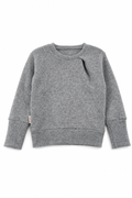 Kaschmir Kinder Pullover in Grau, Größe 98/104, genäht in Berlin