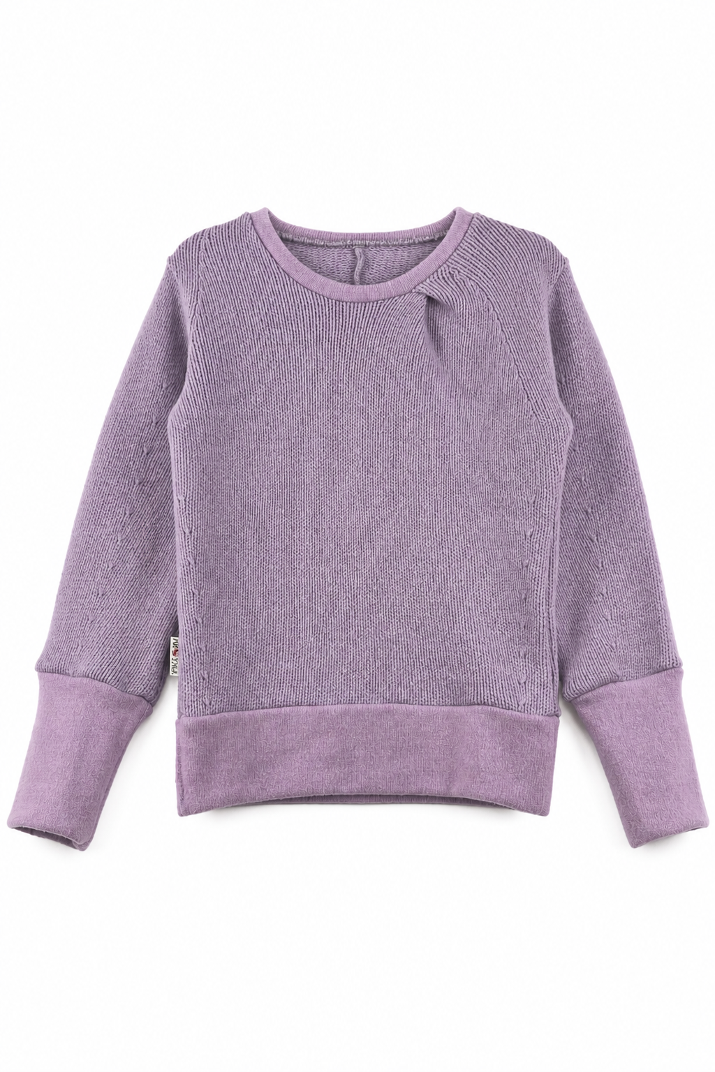 Kaschmir Kinder Pullover in Lila, Größe 110/116, genäht in Berlin