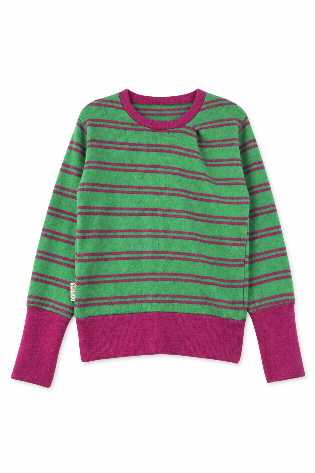 Kaschmir Kinder Pullover in Grün, Größe 110/116, genäht in Berlin