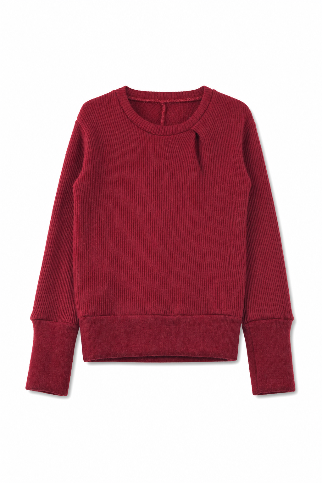 Kaschmir Kinder Pullover in Rot, Größe 110/116, genäht in Berlin