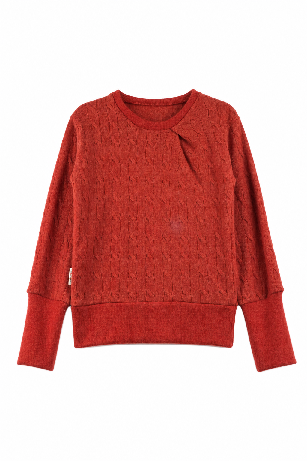 Kaschmir Kinder Pullover in Rot, Größe 110/116, genäht in Berlin
