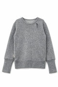 Kaschmir Kinder Pullover in Grau, Größe 122/128, genäht in Berlin