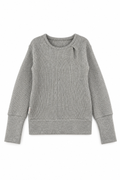 Kaschmir Kinder Pullover in Grau, Größe 122/128, genäht in Berlin