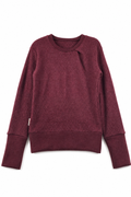 Kaschmir Kinder Pullover in Rot, Größe 122/128, genäht in Berlin