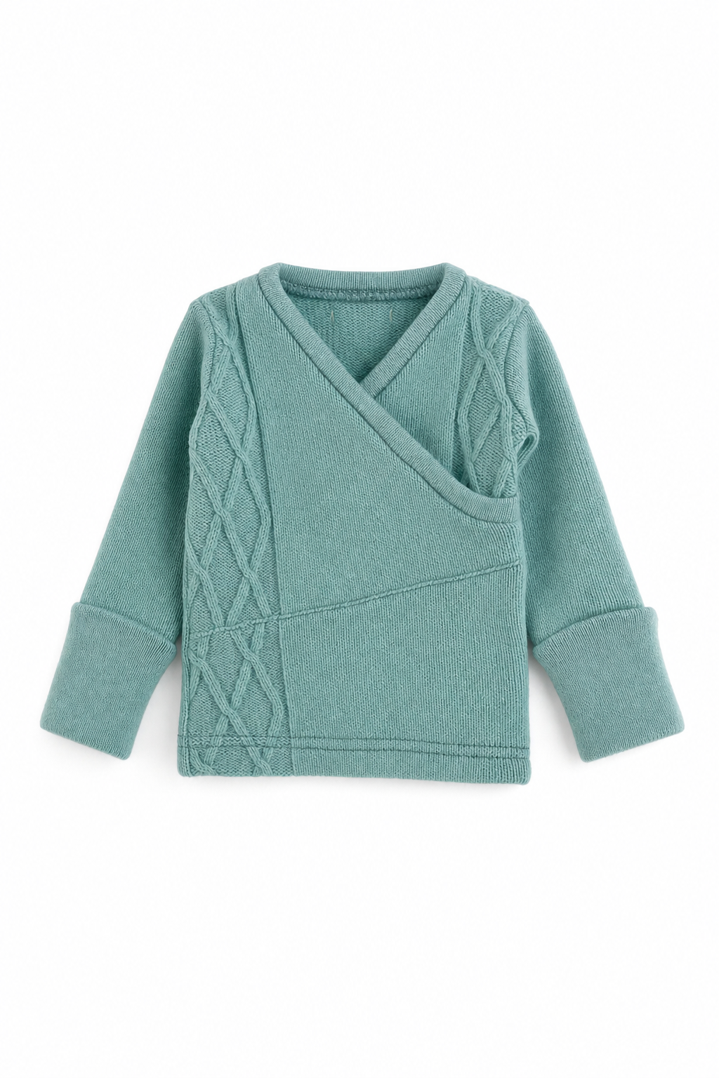 Kaschmir Baby Longsleeve in Blau, Größe 50/56, genäht in Berlin