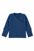 Kaschmir Baby Longsleeve in Blau, Größe 50/56, genäht in Berlin