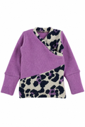 Kaschmir Baby Longsleeve in Lila, Größe 62/68, genäht in Berlin