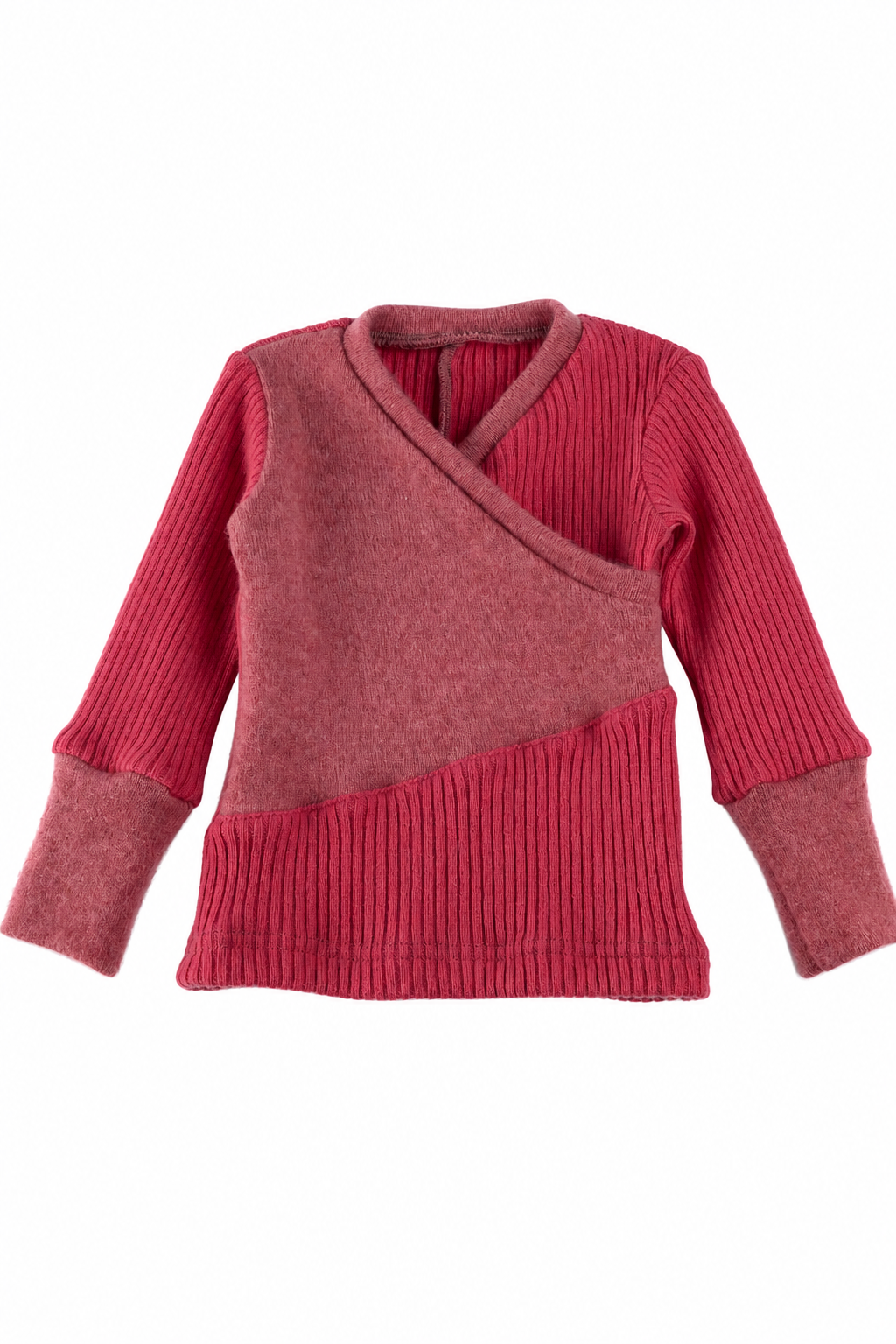 Kaschmir Baby Longsleeve in Rosa, Größe 62/68, genäht in Berlin