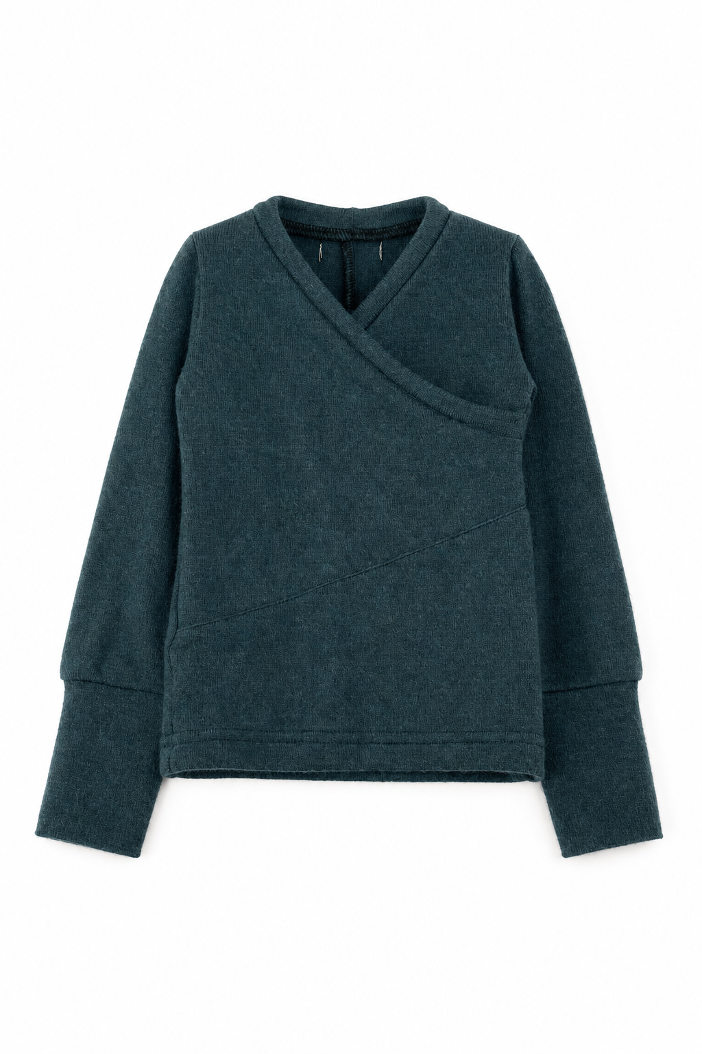 Kaschmir Baby Longsleeve in Blau, Größe 62/68, genäht in Berlin