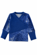 Kaschmir Baby Longsleeve in Blau, Größe 62/68, genäht in Berlin