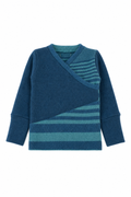 Kaschmir Baby Longsleeve in Blau, Größe 62/68, genäht in Berlin