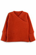 Kaschmir Baby Longsleeve in Rot, Größe 62/68, genäht in Berlin
