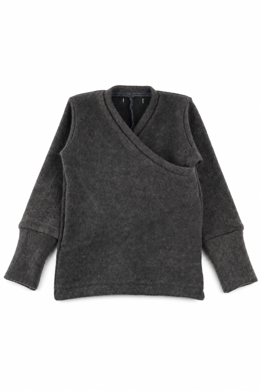 Kaschmir Baby Longsleeve in Braun, Größe 74/80, genäht in Berlin