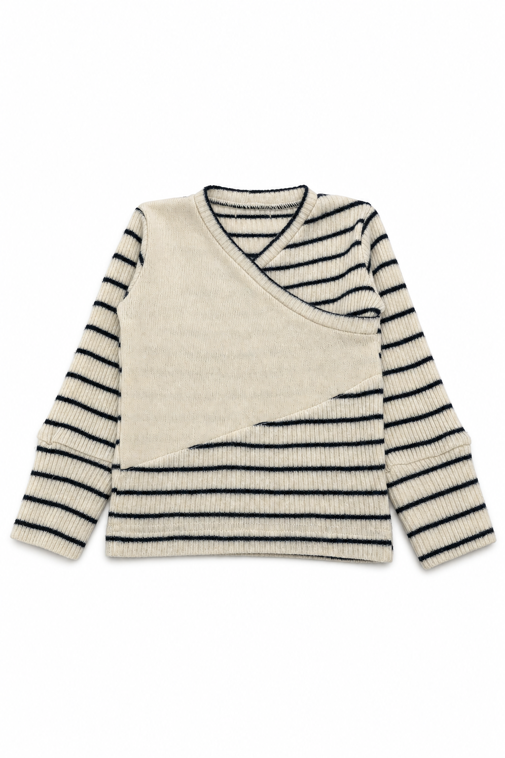 Kaschmir Baby Longsleeve in Weiß, Größe 74/80, genäht in Berlin