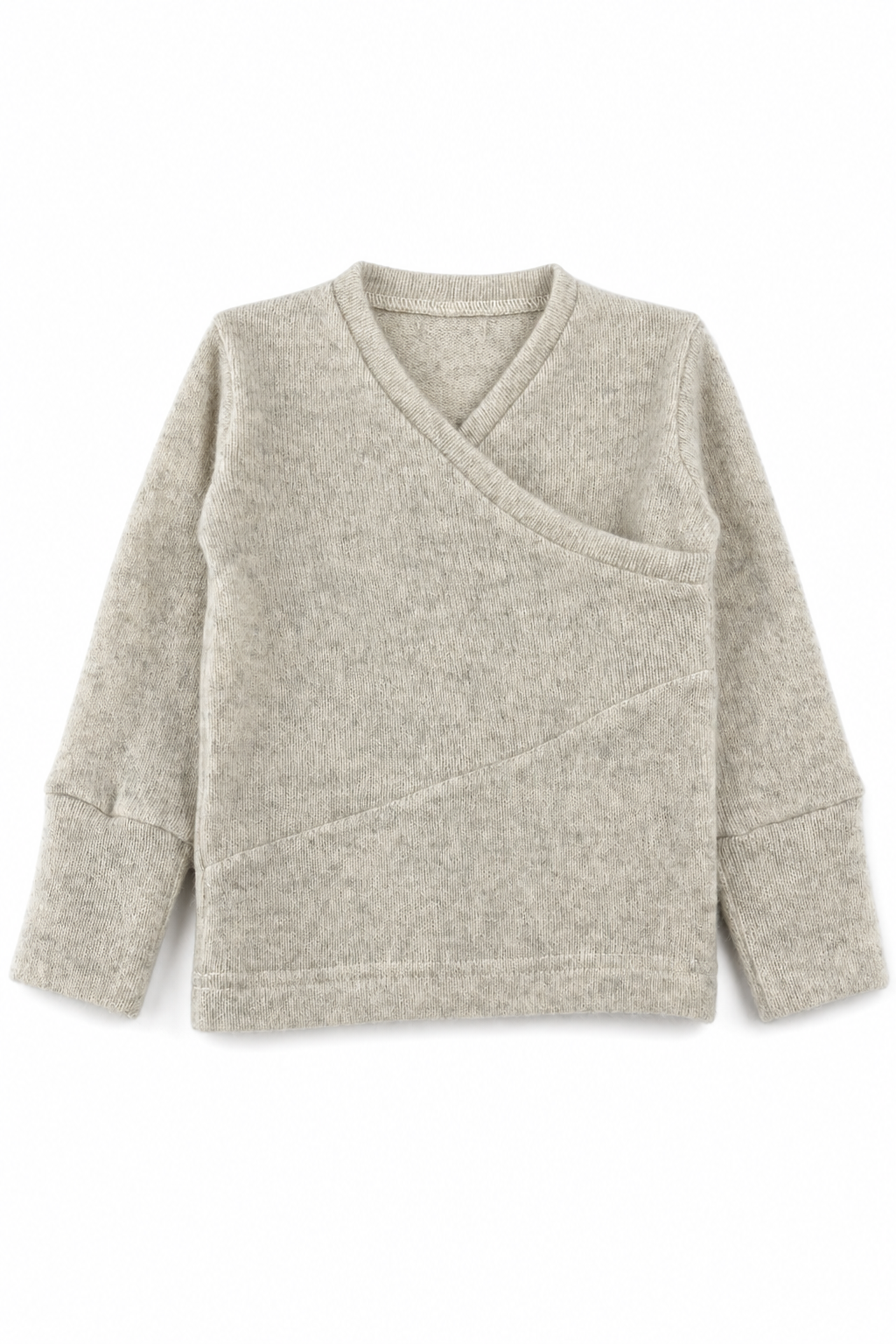 Kaschmir Baby Longsleeve in Naturtönen, Größe 74/80, genäht in Berlin